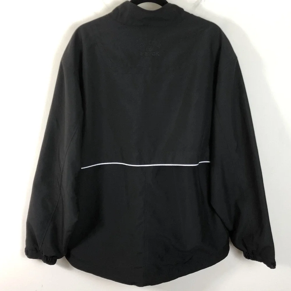Waverly Woods Cutter & Buck CB WindTec 1/2 Zip Golf Jacket Men's Sz Large Black